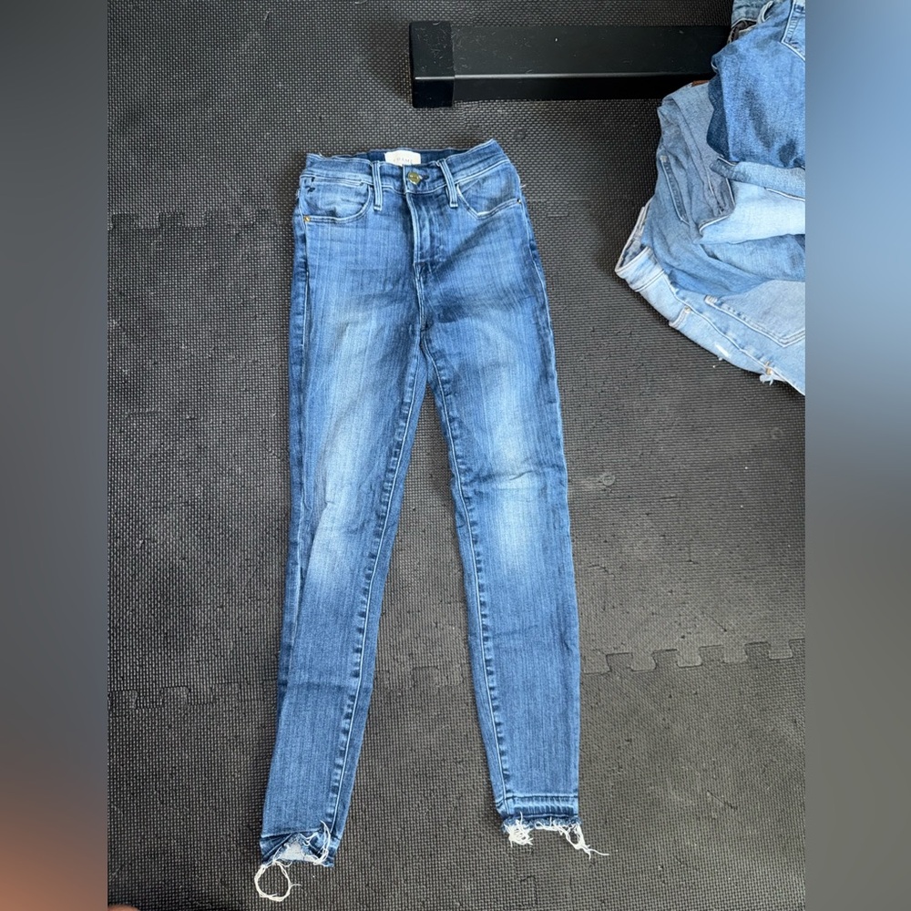 Frame Denim Blue Skinny Jeans Modern Fit
